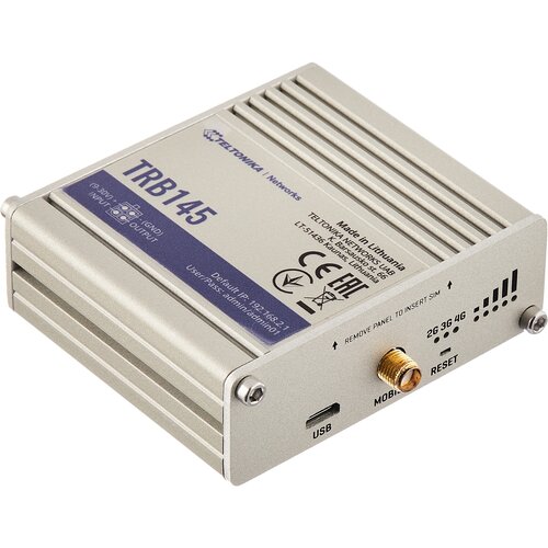 Коммутационная плата TRB145 (TRB14500300) INDUSTRIAL RUGGED LTE RS485 GATEWAY