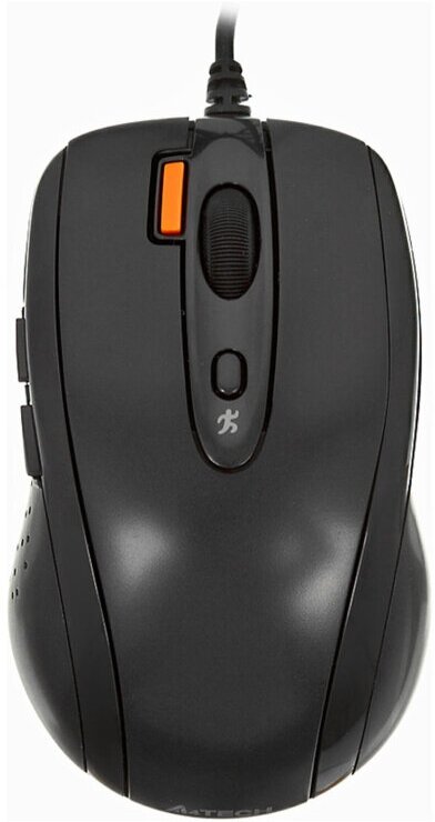 Мышь компьютерная A4 V-Track Padless N-70FX черная 1 шт. — фото 1