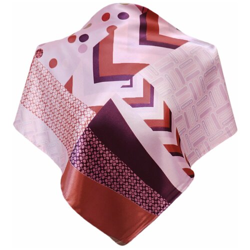 фото Платок crystel eden,58х58 см, розовый, бордовый