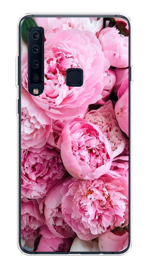 Силиконовый чехол на Samsung Galaxy A9 2018 / Самсунг Галакси А9 2018 Розовые пионы