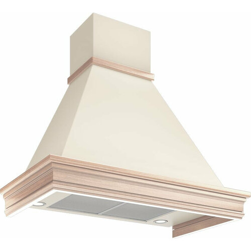 Вытяжка каминная Elikor Вилла Валенсия 90П-650-П3Д топленое молокодуб неокрашенный управление ползунковое 1 мотор 2383100₽