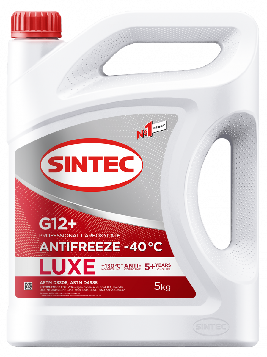 Antifreeze Luxe G12+ (-40) G12 5 Кг SINTEC арт. 614500