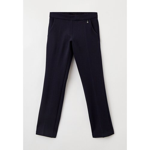 Школьные брюки  Junior Republic, классический стиль, карманы, размер 134, синий