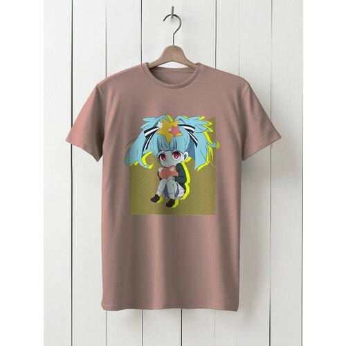 фото Футболка твоя футболка!, размер l, розовый