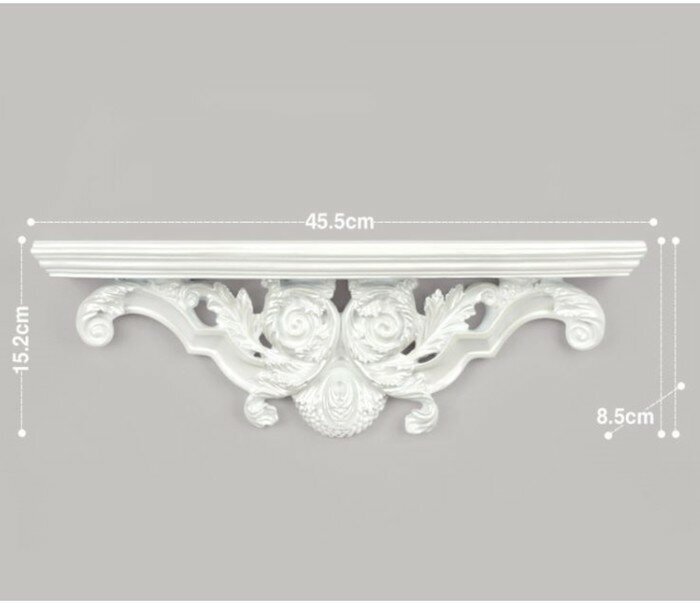Декор настенный-полка, 15.2 x 45.5 см, белая - фотография № 12