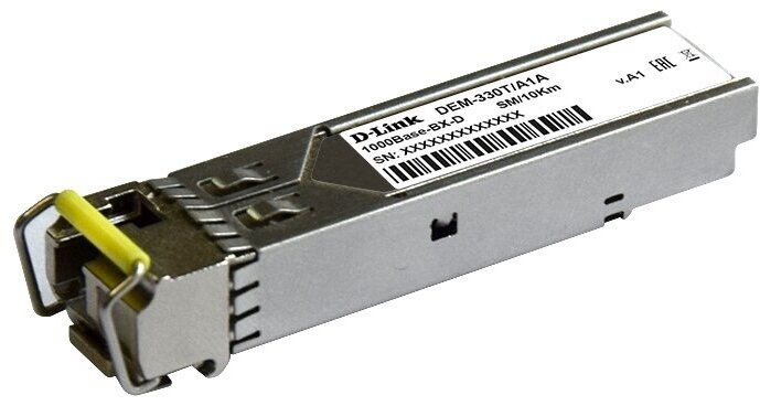 330T/10KM/A1A 1000BASE-LX Single-mode 10KM WDM SFP Tranceiver, support 3.3V power, LC connector