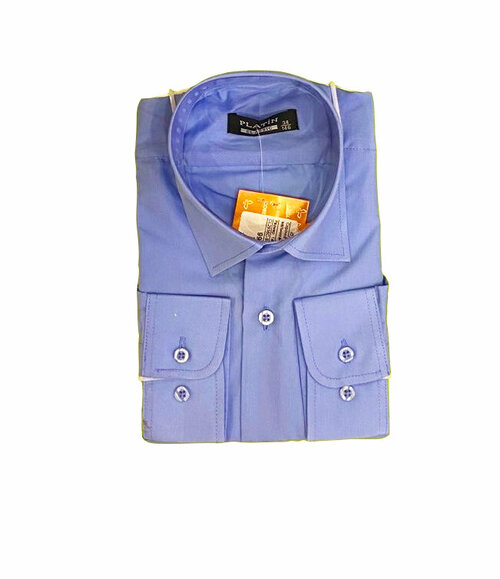 Школьная рубашка PLATIN, размер 116, голубой