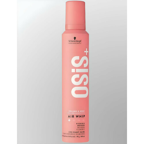 OSIS+ Мусс для объема легкой фиксации AIR WHIP, 200 мл, 200 мл. schwarzkopf professional osis air whip мусс для волос легкой фиксации 200 мл