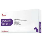 Доксифин 100 мг антибактериальный препарат для животных уп. 14 таблеток (1 уп) - изображение