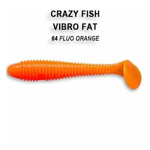 Силиконовая приманка мягкая съедобная Crazy Fish Vibro Fat 2.7 70 мм 1-71-64-4 5 шт.