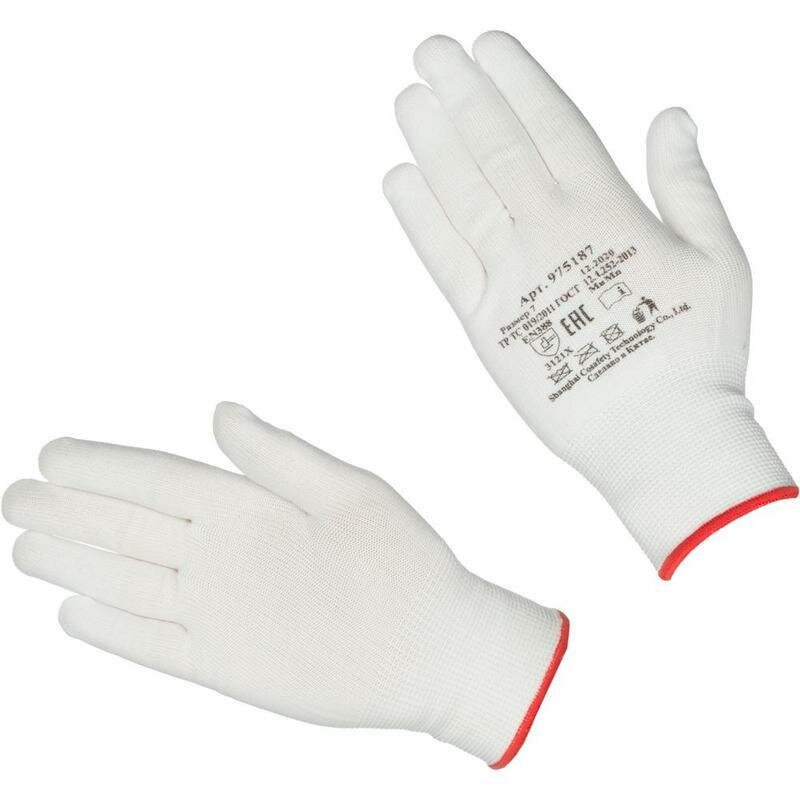 Перчатки защитные нейлоновые размер 7 1 пара