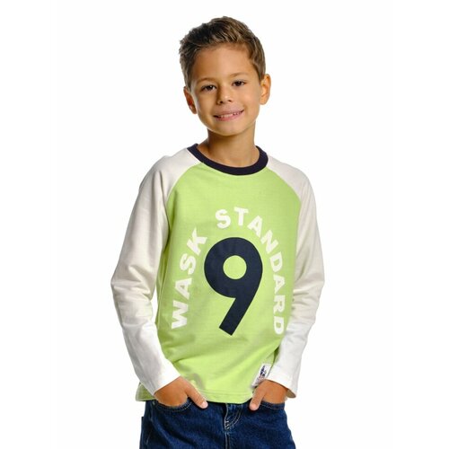 фото Лонгслив mini maxi, размер 140, зеленый