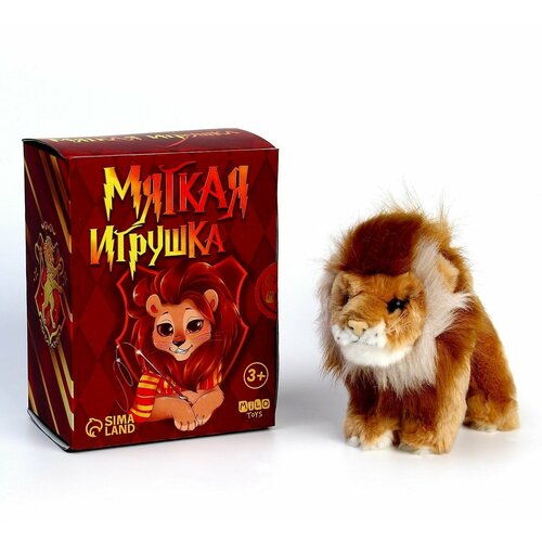 Мягкая игрушка Milo Toys Лев, 19 см, в подарочной упаковке комплект украшений суздальский лев в подарочной упаковке