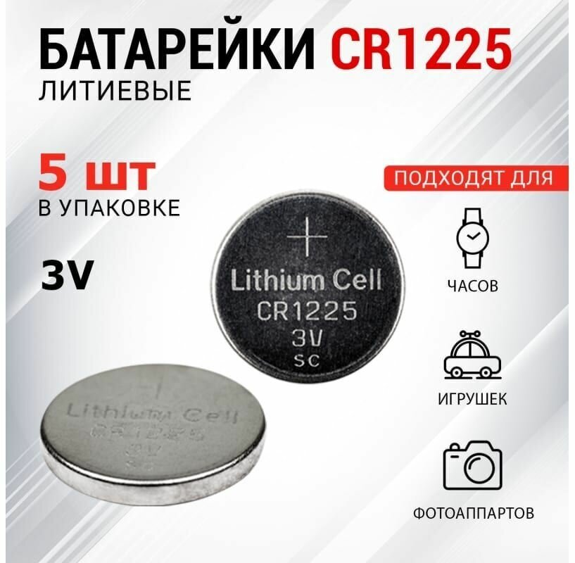 Литиевые батарейки REXANT (30-1103) CR1225 - 5 шт/блис - фотография № 7