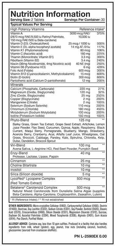 Mutant Multi Vitamin Core Series 60 таблеток — фото 1