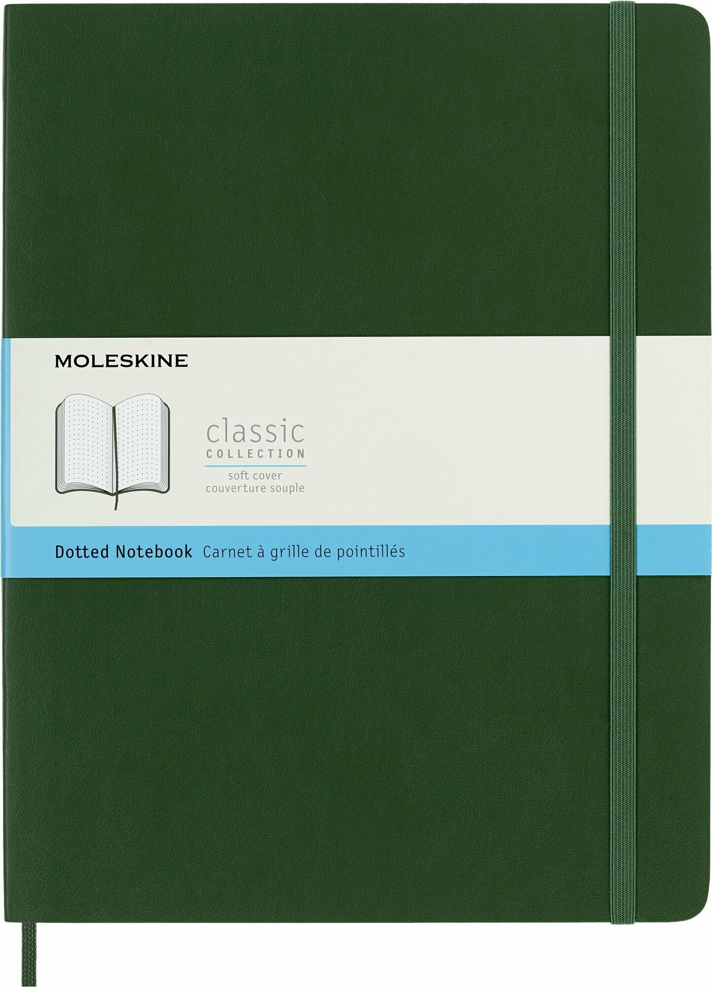 Блокнот в точку Moleskine CLASSIC SOFT (QP624K15) 19х25см 192стр. мягкая обложка, зеленый