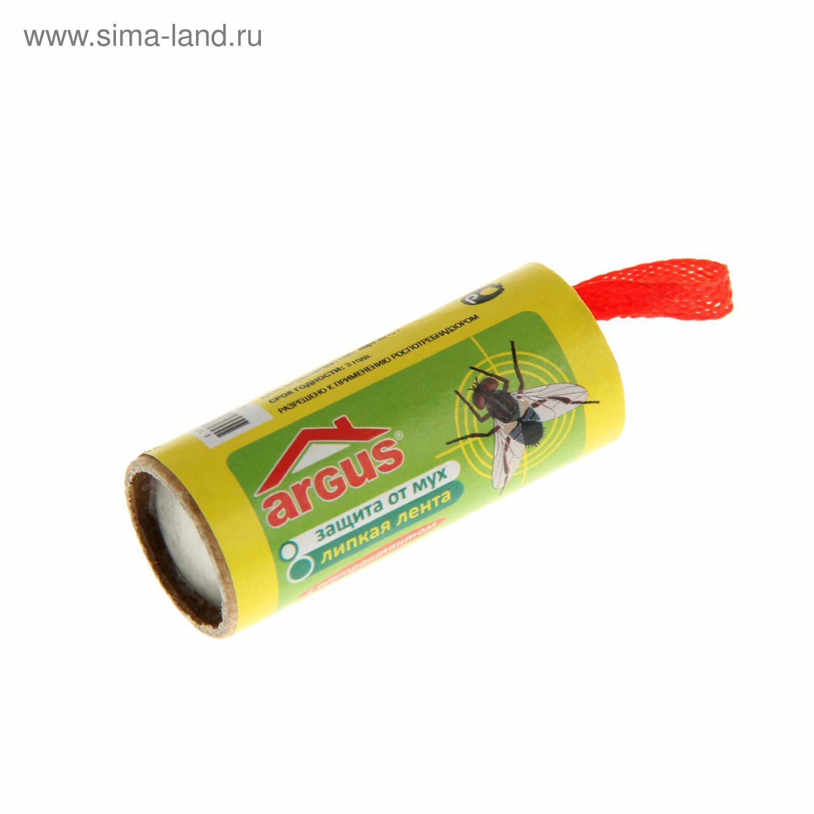 Липкая лента ARGUS  Бдительный страж   для мух  с аттрактантом  3 8x75 см