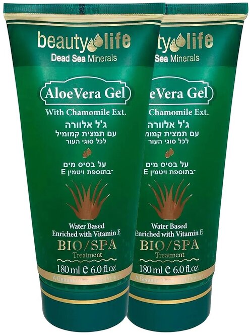 Гель Aroma Dead Sea Алоэ-вера универсальный, 180мл 2шт.