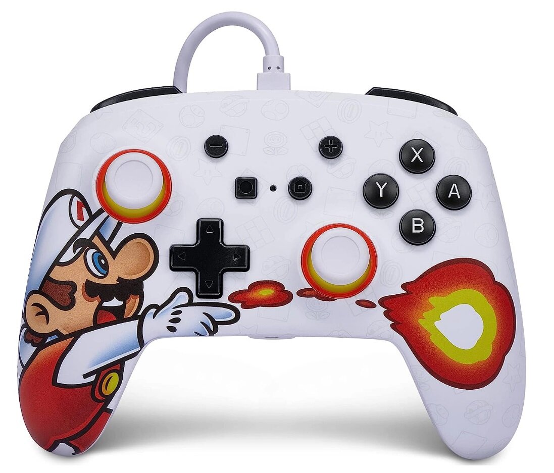 Геймпад проводной PowerA "Fireball Mario" для Nintendo Switch