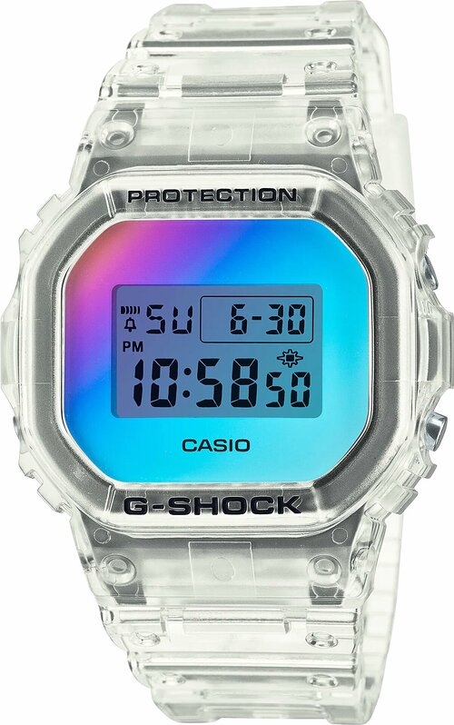 Наручные часы CASIO G-Shock DW-5600SRS-7, бесцветный, серый