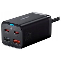 Сетевое зарядное устройство Baseus GaN3 Pro Desktop Fast Charger 2C+2USB, 65 Вт, черный