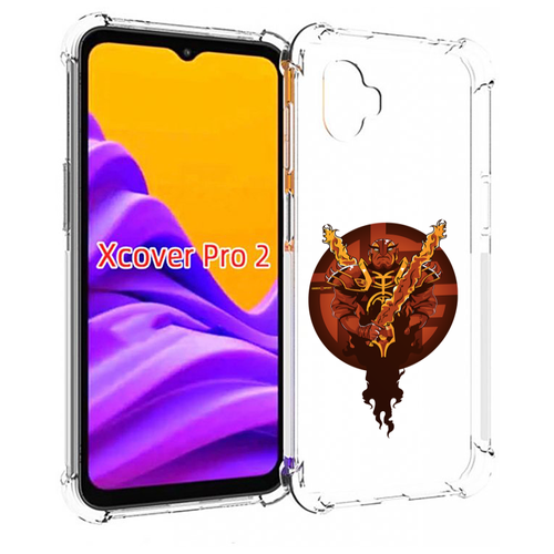 Чехол MyPads ember spirit для Samsung Galaxy Xcover Pro 2 задняя-панель-накладка-бампер