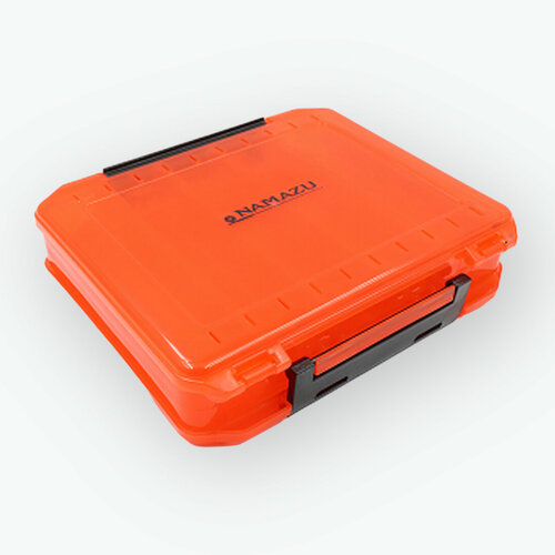 Коробка Namazu N-BOX25 для воблеров двухсторонняя, 10 отделений - Оранжевая