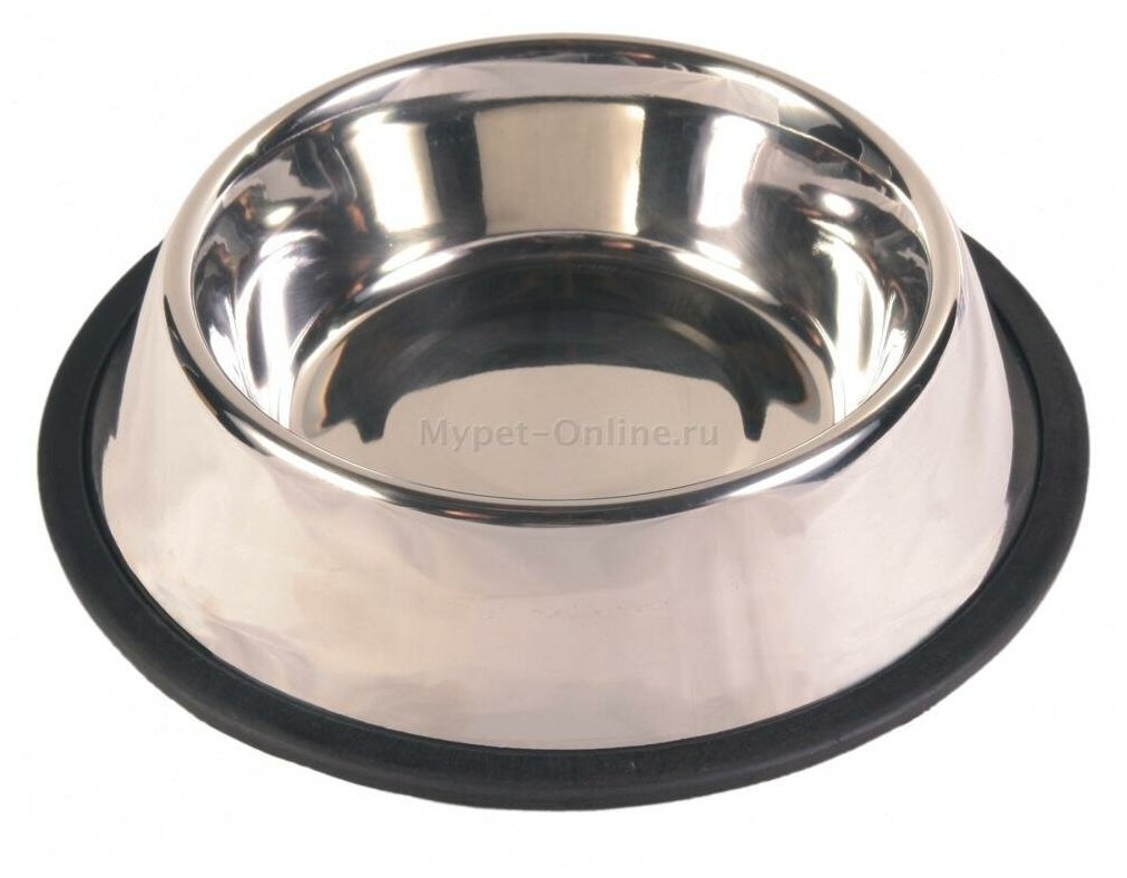 Миска для собак Trixie Stainless Steel Bowl L, размер 20см.