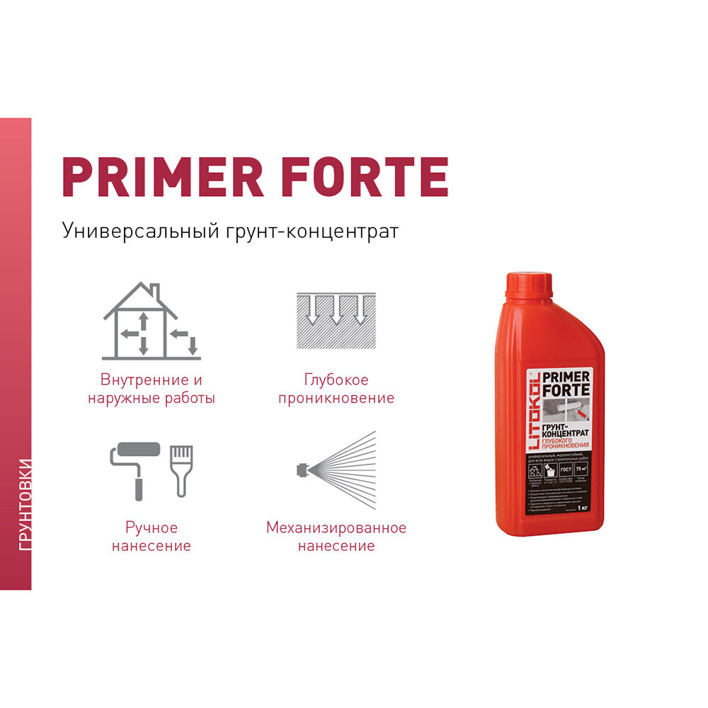 Грунт-концентрат глубокого проникновения Litokol 1 кг - фото №3