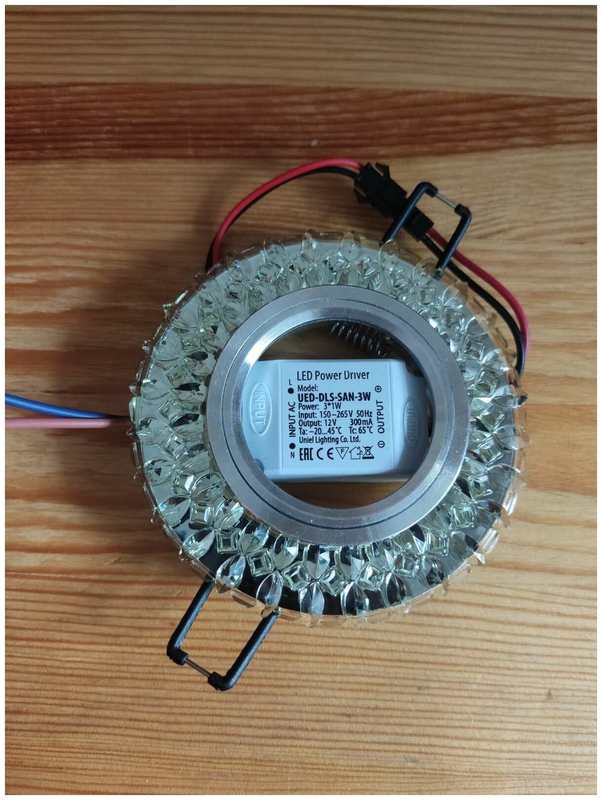 Встраиваемый светильник с LED подсветкой Fametto Luciole DLS-L138 Gu5.3 Glassy/Clear (UL-00003868) - фото №5