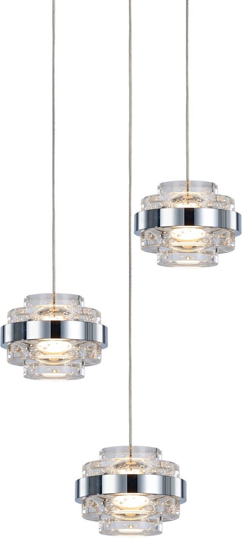 Подвесной светильник Delight Collection MD22030002-3A chrome/clear
