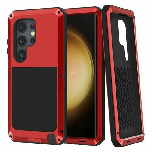 Ударопрочный чехол LunaTik Taktik Extreme для Samsung Galaxy S23 Ultra, цвет Satin Red ударопрочный чехол lunatik taktik extreme для samsung galaxy s20 ultra цвет silver