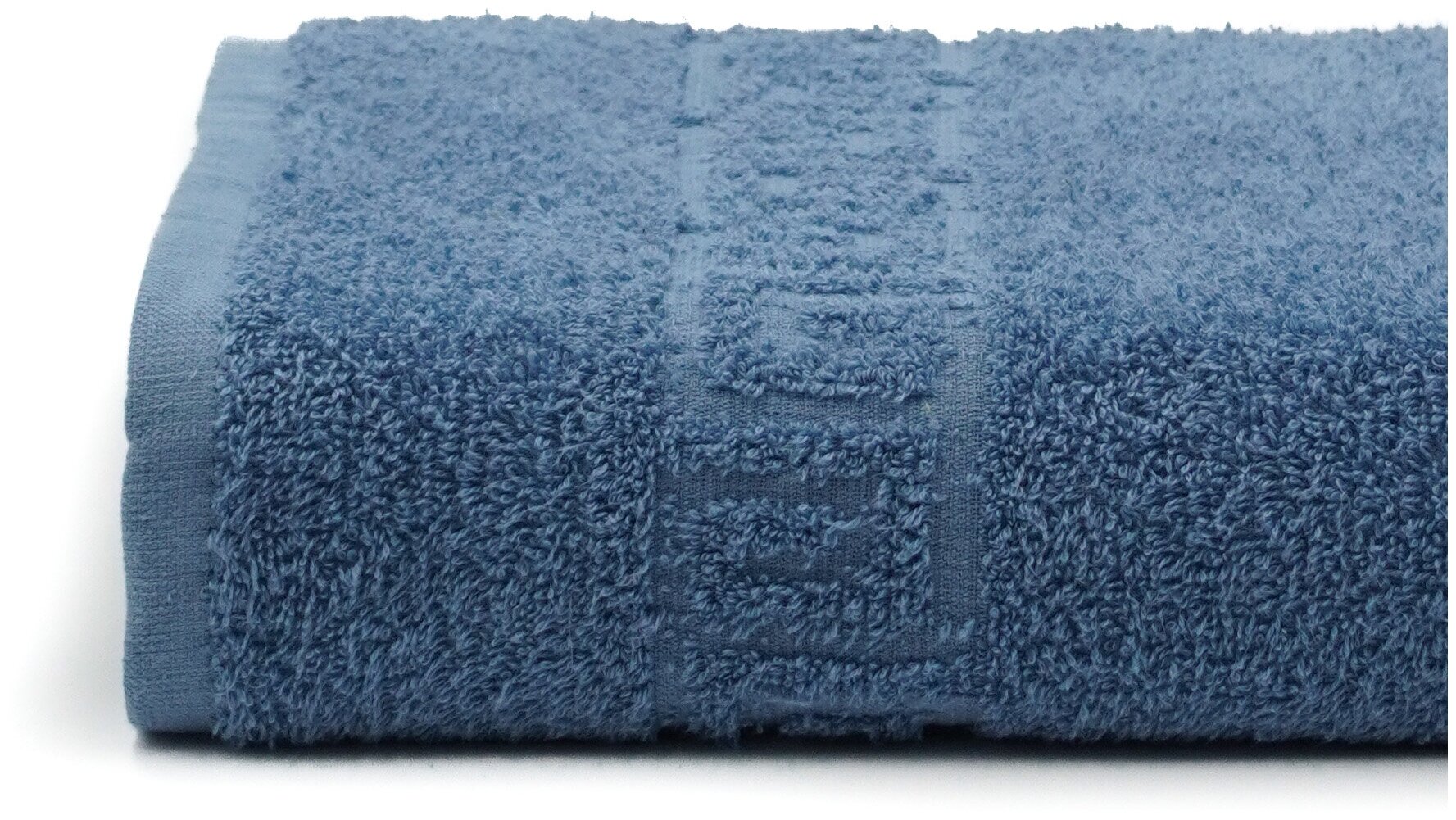 Полотенце DreamTEX банное 70 х 140 см темный синий - фотография № 5