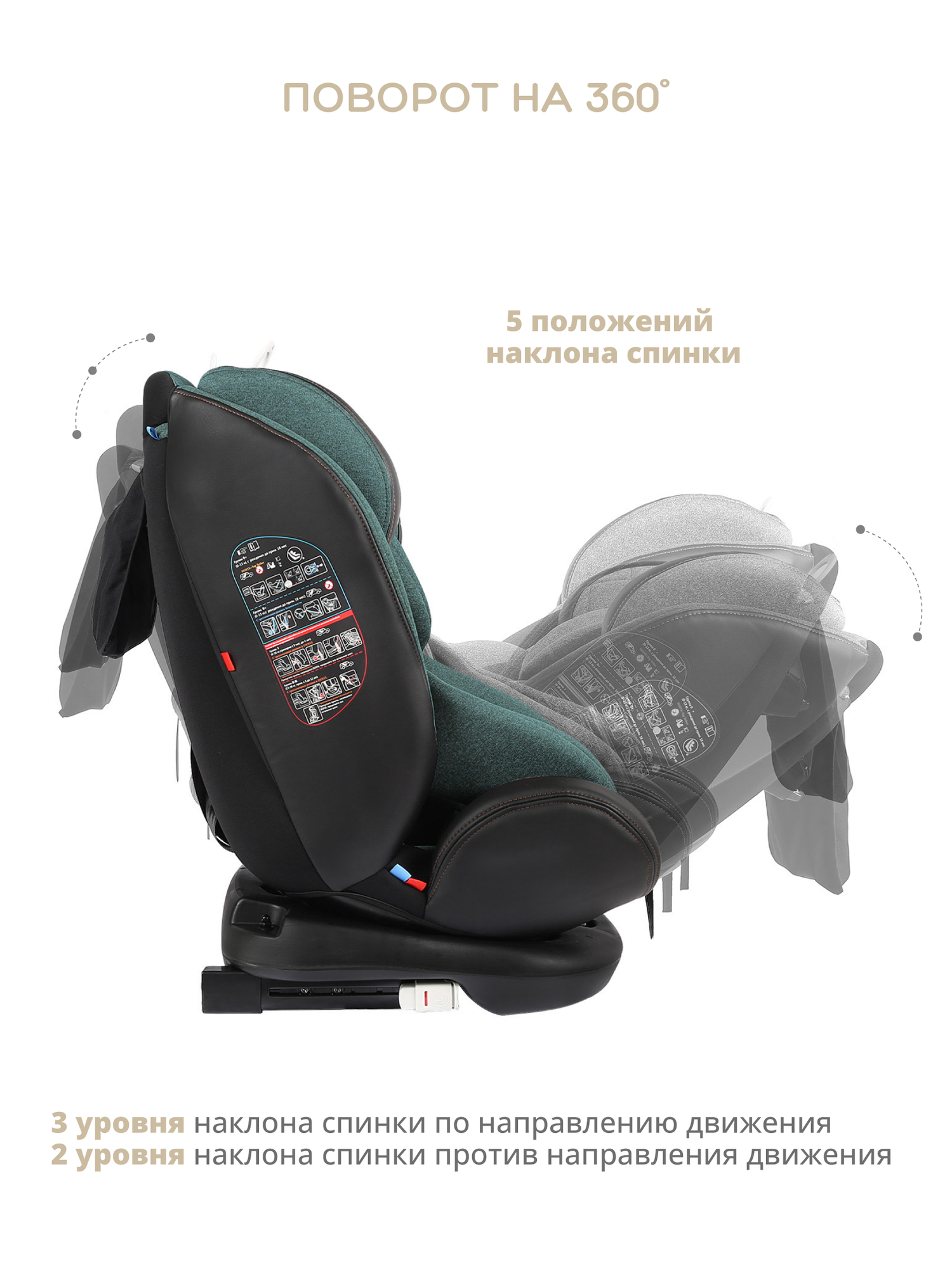 Автокресло группа 0/1/2/3 (до 36 кг) Indigo Aero Isofix ST-3