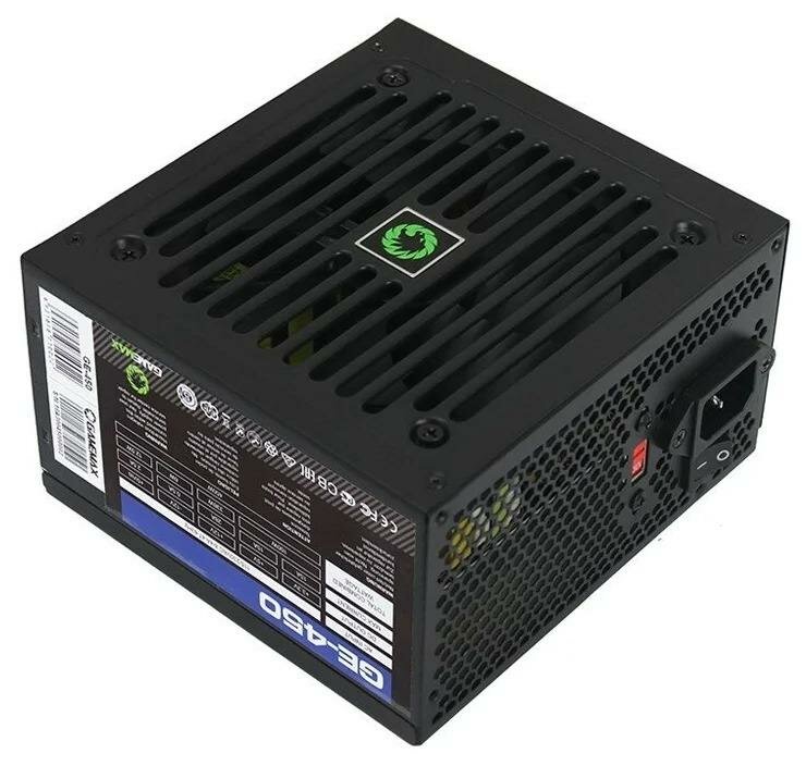 Блок питания GameMax ATX 450W GE-450, черный