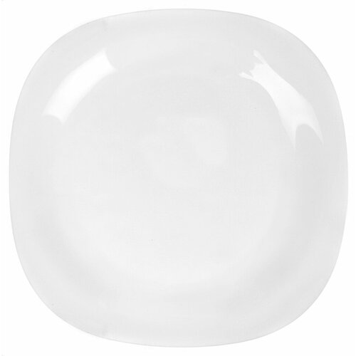 Тарелка обеденная, стеклокерамика, 26 см, квадратная, Carine White, Luminarc, D2367/5922/H5604/N6804, белая. 138100