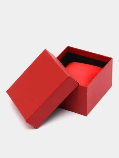 Коробка подарочная для часов и браслетов с подушечки 8*8см Красная