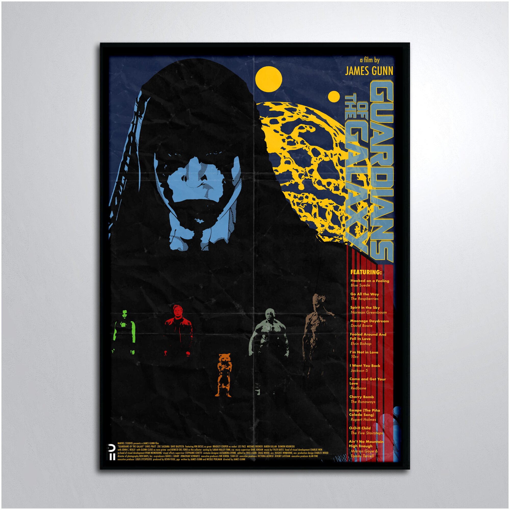 Постер в раме/Марвел Стражи Галактики Старый Плакат Marvel Guardians of the Galaxy