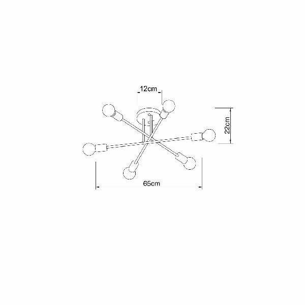 Люстра Arte Lamp ALASTOR A5435PL-6WH - фото №7