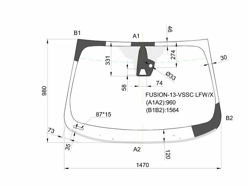 Стекло Лобовое (Камера/ Датчик Дождя/ Молдинг) Ford Mondeo 14-19 XYG арт. FUSION-13-VSSC LFW/X