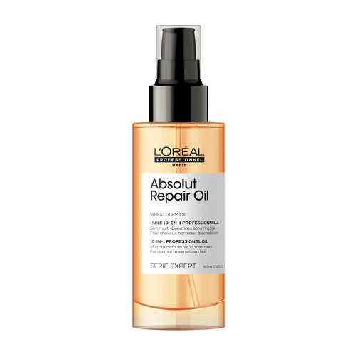 L'Oreal Absolut Repair Hair Oil Восстанавливающее масло для поврежденных волос 90мл масло для волос apoterm восстанавливающее масло для поврежденных волос сицилийский мандарин