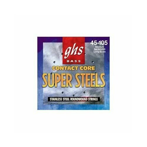 GHS STRINGS M5200 SUPERSTEEL Струн для бас-гитары, 045-105