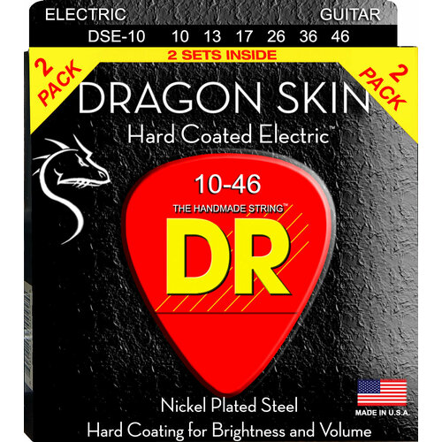 DR DSE-2/10 DRAGON SKIN струны для электрогитары 10 46 (2 компл.)