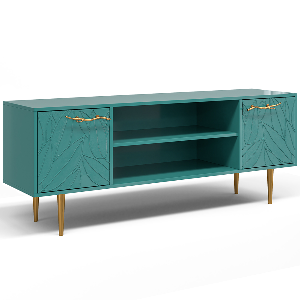 фото Тумба под ТВ BOGACHO Арт Колор leaves Стайл Голд 1550