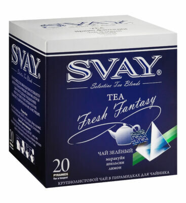 Чай зеленый Svay Яркие фантазии в пирамидках для чайника, 20 пак.