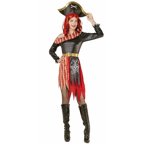 Карнавальный костюм Пиратки взрослый женский розовое платье пиратки 1087 44