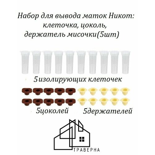 !5шт! Набор для вывода маток (клеточка, цоколь, держатель мисочки) никот (5шт)