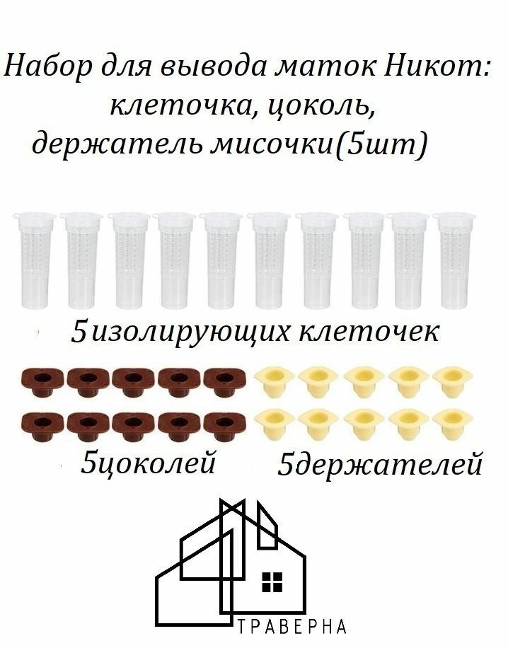 Набор для вывода маток (клеточка, цоколь, держатель мисочки) никот (5шт)