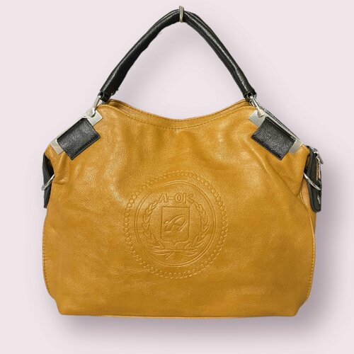 Сумка хобо , горчица