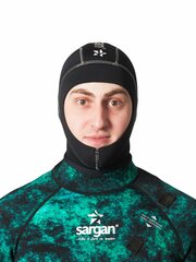 Шлем из неопрена для дайвинга подводной охоты и водного спорта SARGAN Башлык 2.0 неопрен 3мм размер XL
